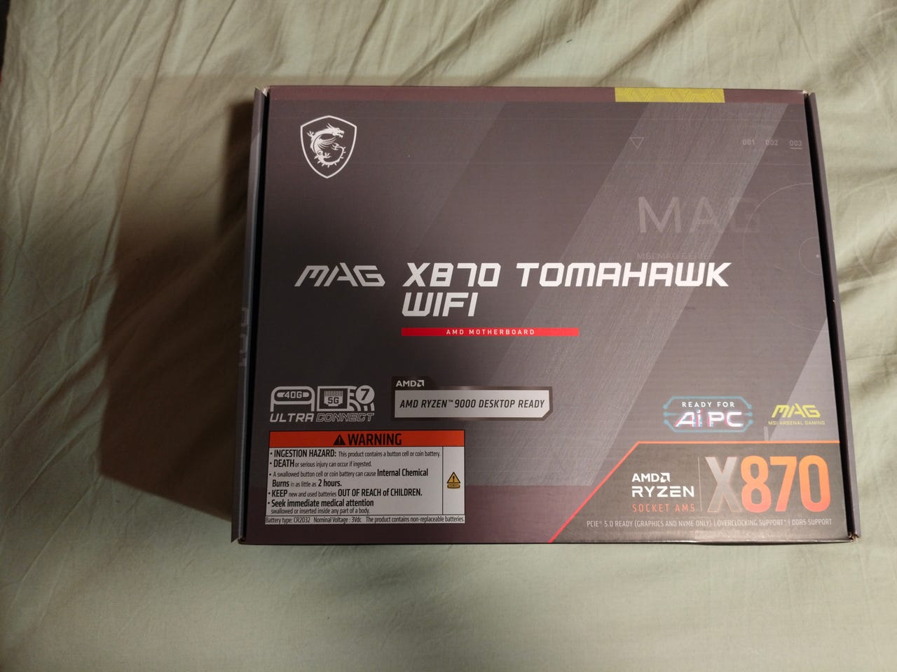 Myydään uusi MSI MAG x870 AM5 -emolevy