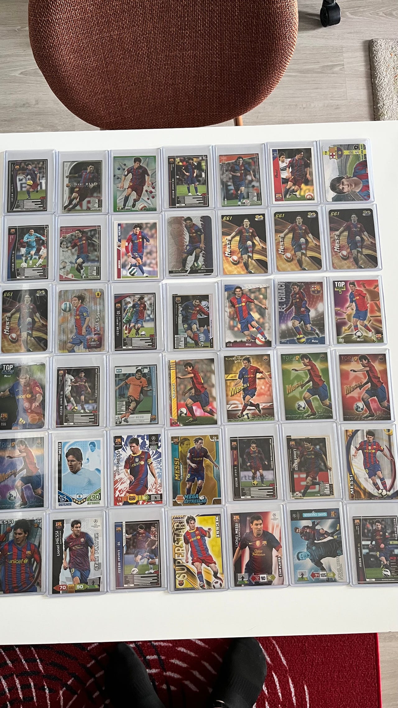 Lionel Messi Jalkapallokeräilykortteja