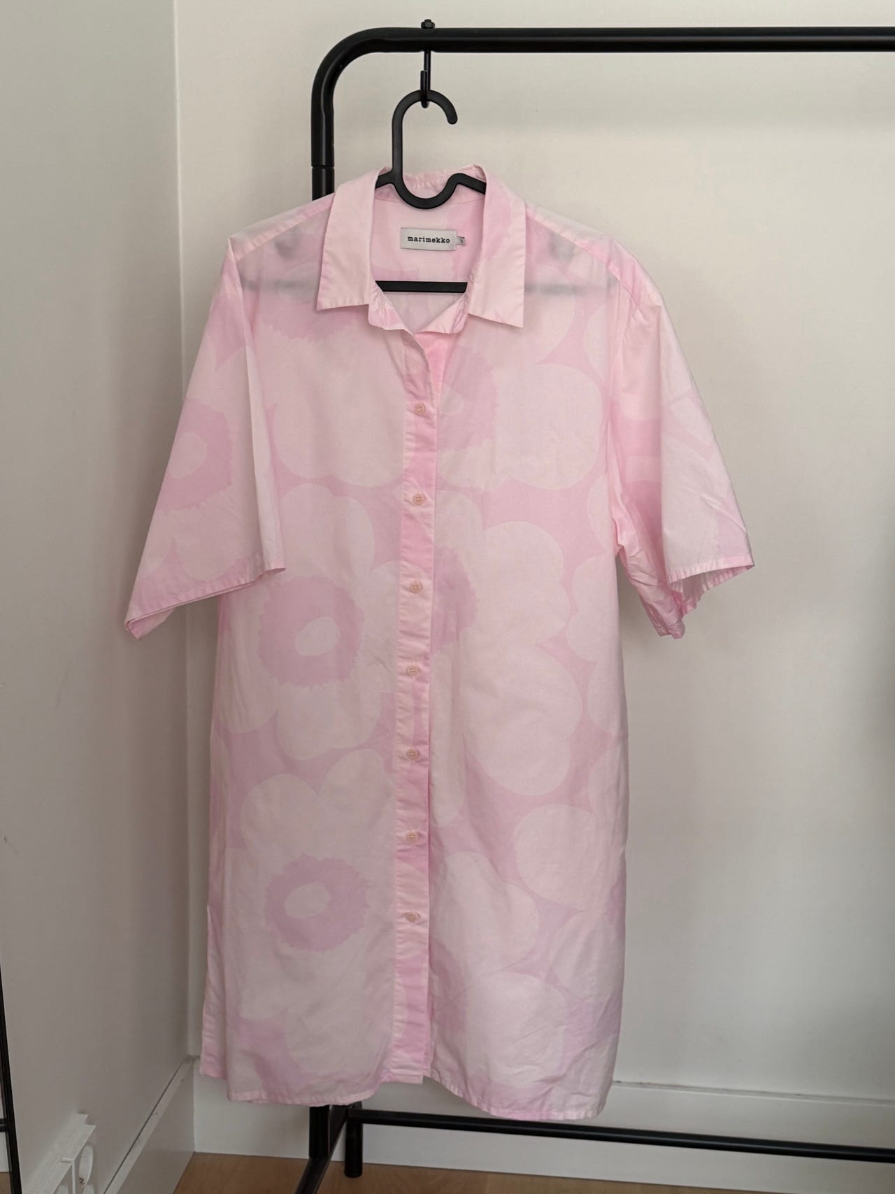 Marimekko Monoliitti kesämekko M vaaleanpunainen puuvilla
