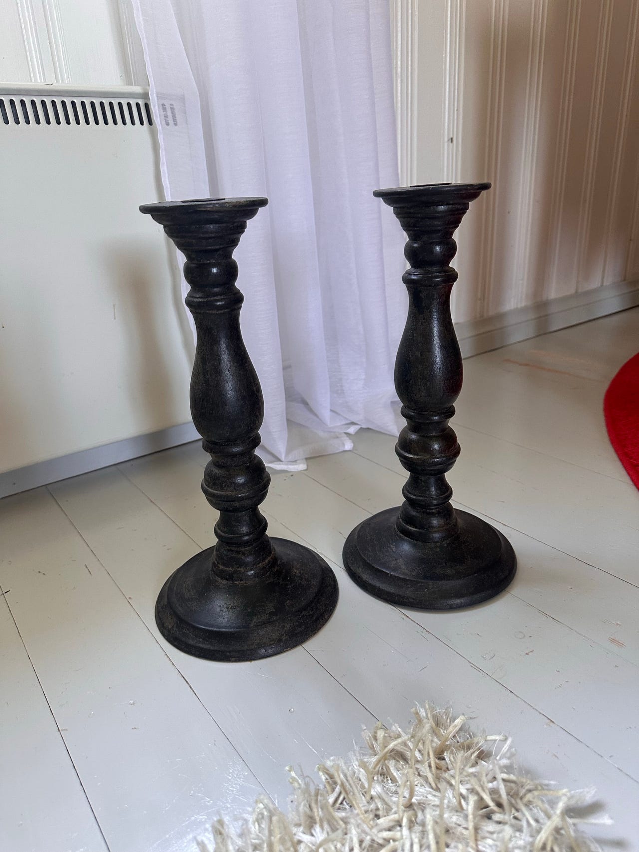 Upeat puiset kynttilänjalat 2 kpl