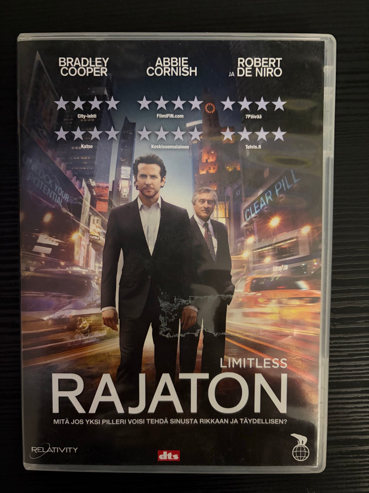 Rajaton (Limitless) DVD-elokuva