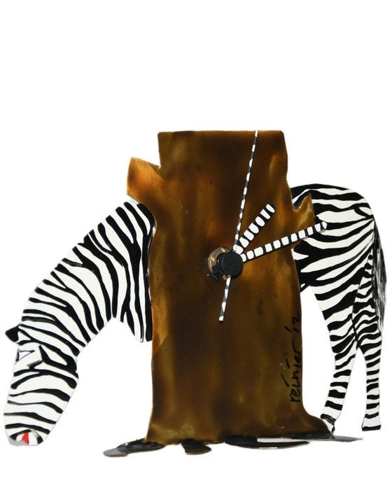 Pöytäkello - Reinier Kranendonk - Steppezebra - Unica Hollantilai