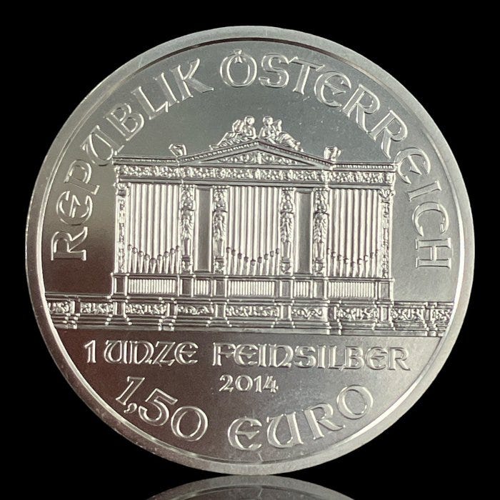 Itävalta. Silver .999 1 oz 1½ Euro (Vienna Philharmonic) 2014 ()