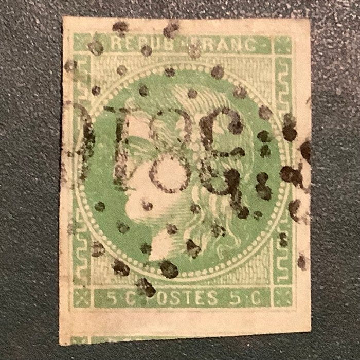 Ranska 1870 - Viiden sentin Bordeaux - Yvert 42B