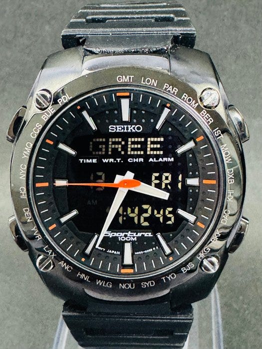 Seiko - Sportura Digital/Analog - 7T92-0CF0 - Miehet - 2010-2020