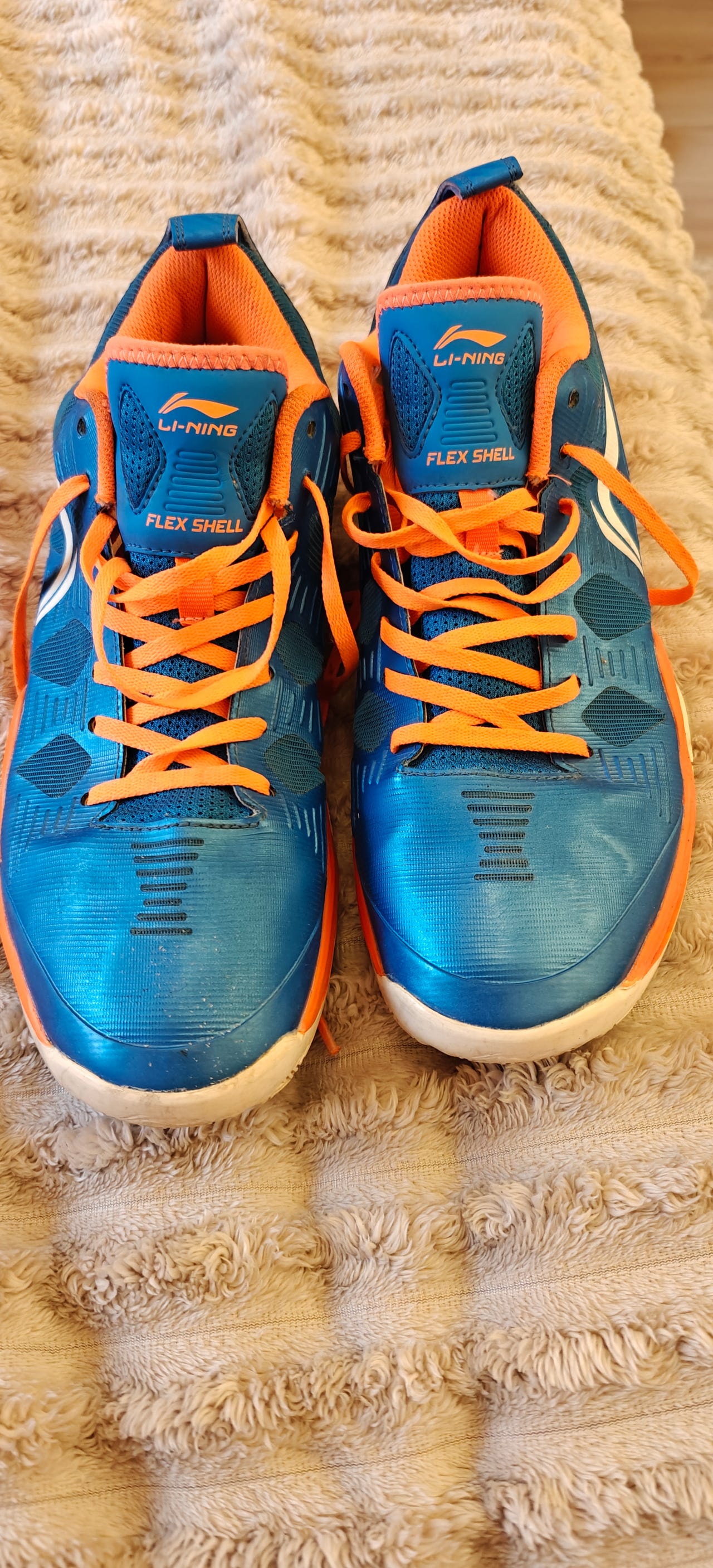 Li-Ning Flex Shell sisäpelikengät koko 44 sininen/oranssi