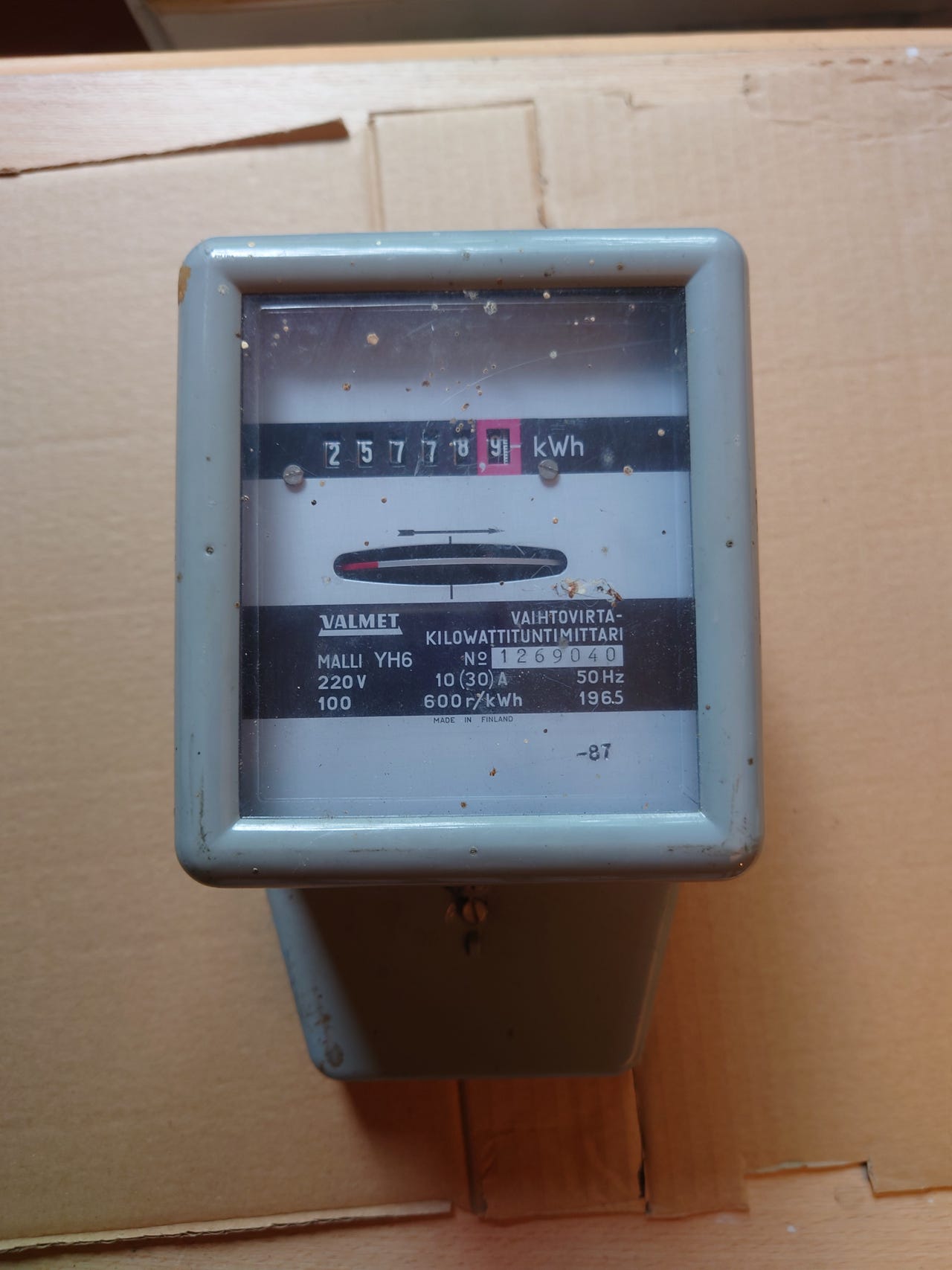 Valmet YH6 kWh mittari
