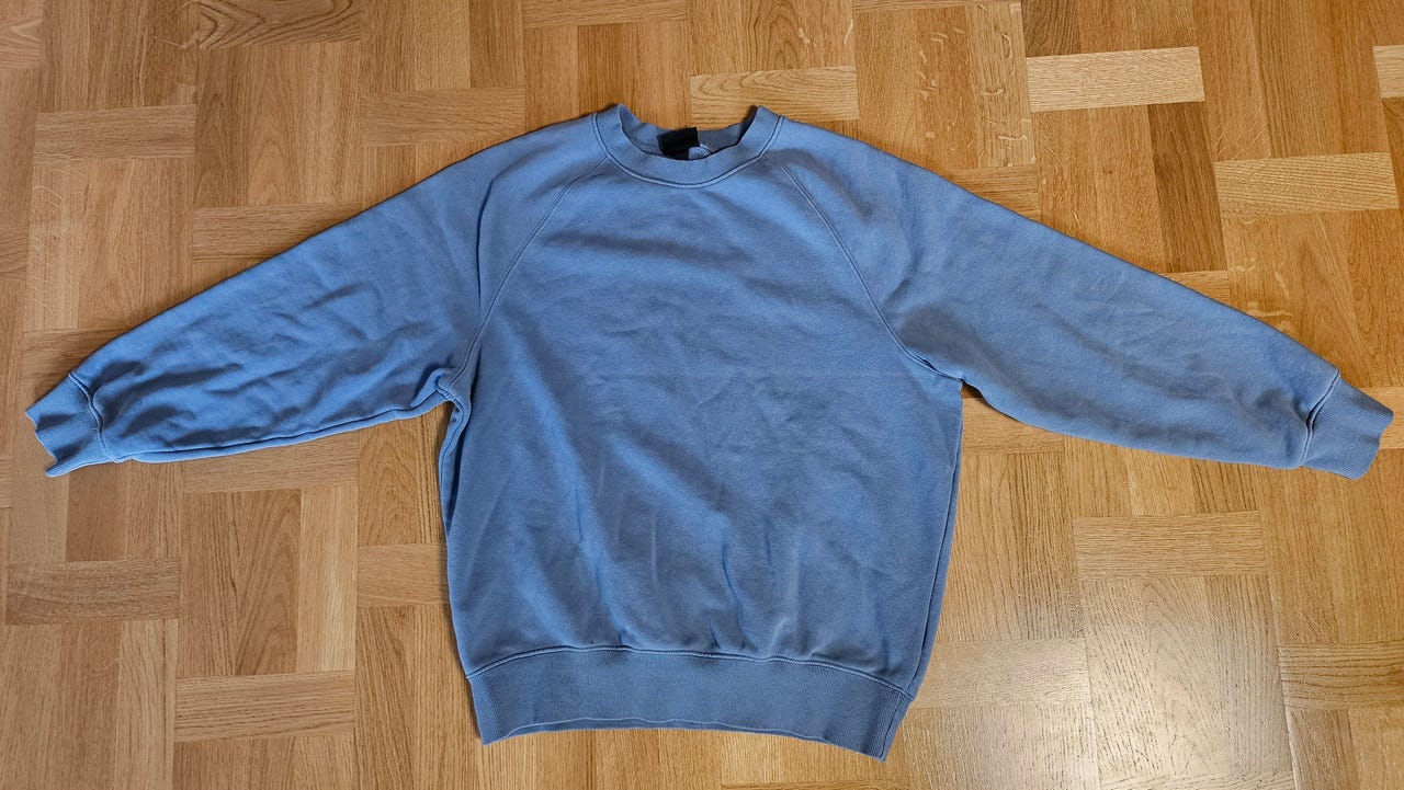 H&M Oversized Fit collegepaita M sininen