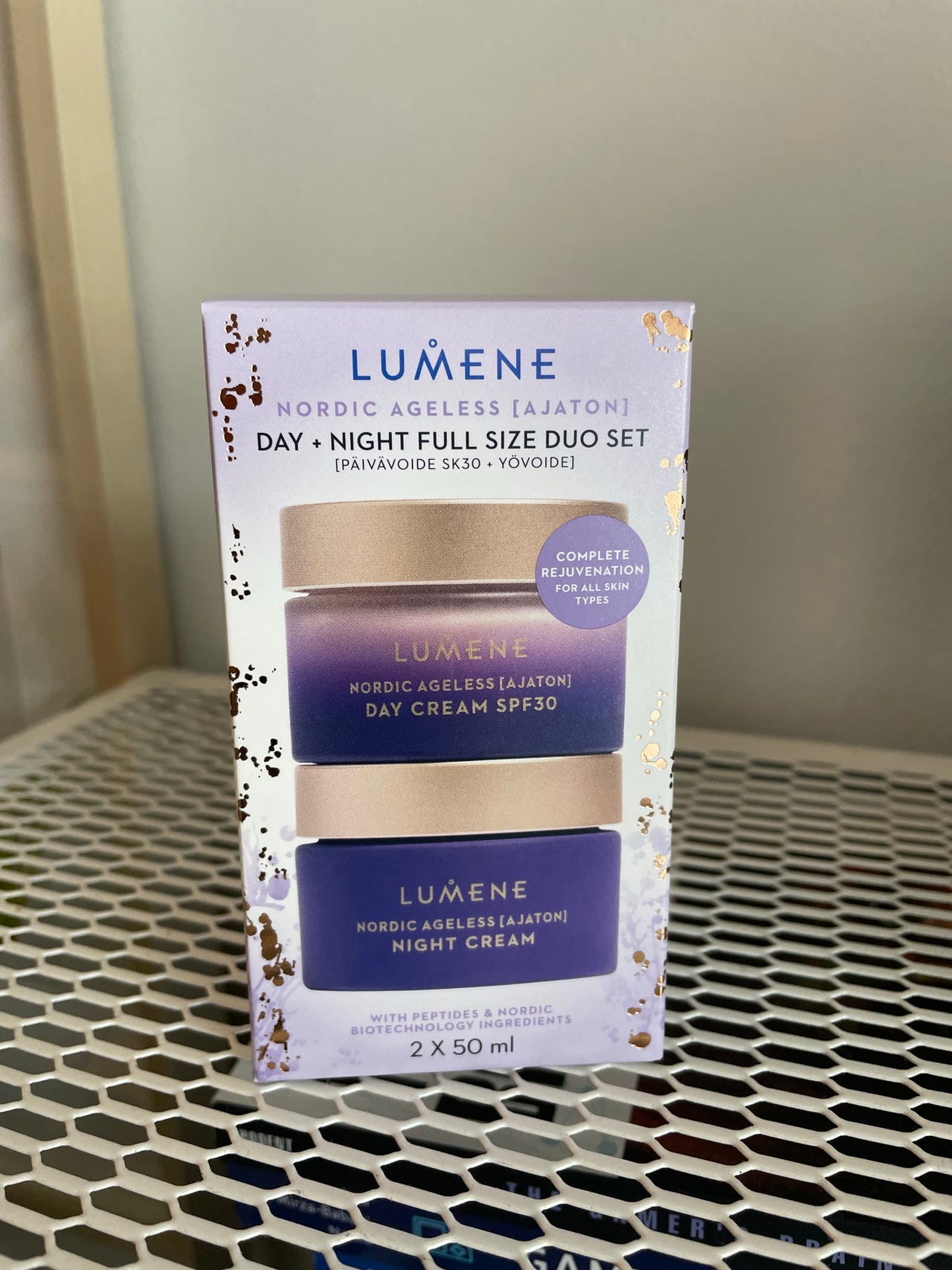 Lumene Nordic Ageless päivä- ja yövoide setti 2 x 50 ml