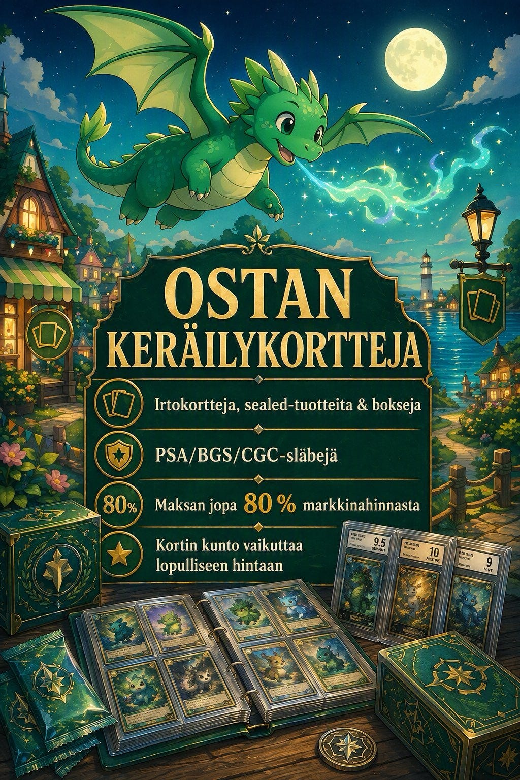 Etsinnässä keräilykortteja