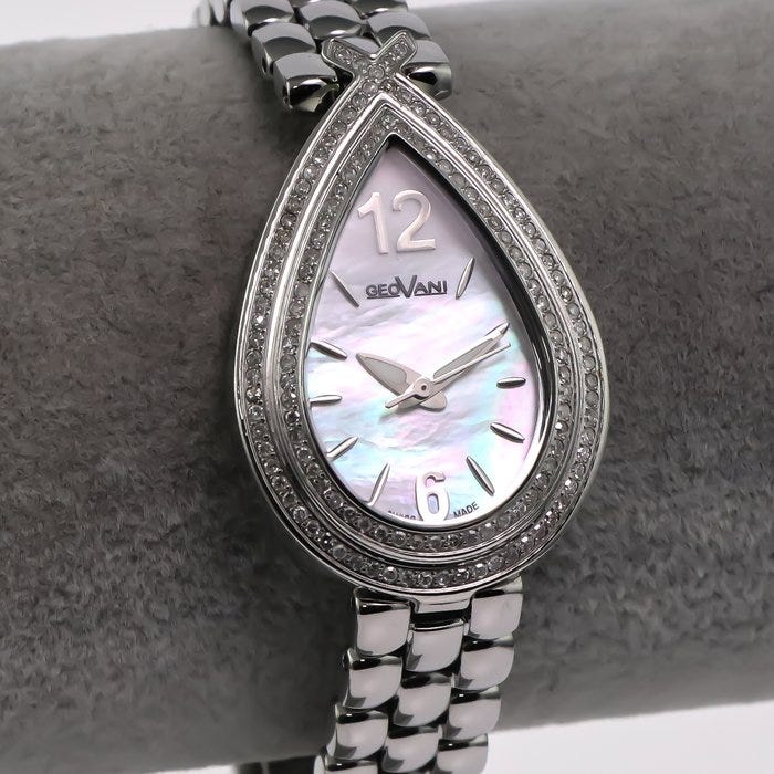Geovani - Diamond Swiss Made Watch - GOL589-SS-D-7 - Naiset - 201