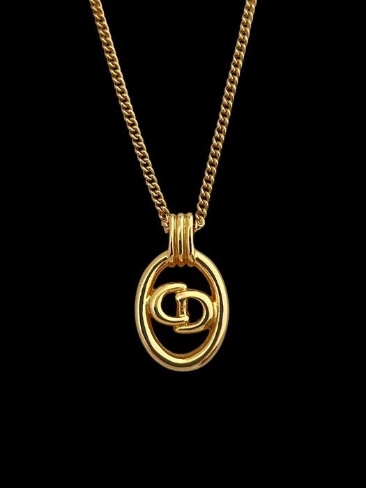 Christian Dior - Kaulakoru - CD Logo Pendant Necklace Kullanvärin