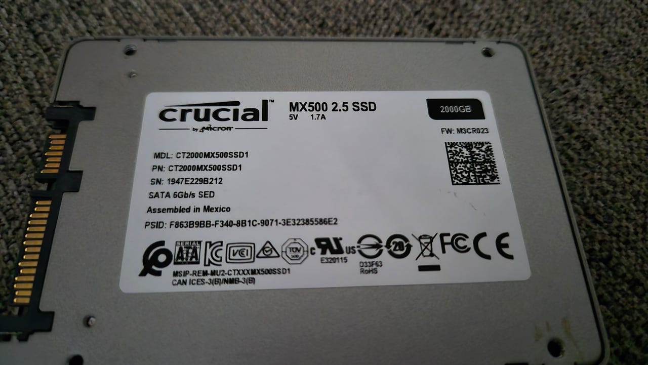 Crucial MX500 2,5 SSD 2TB