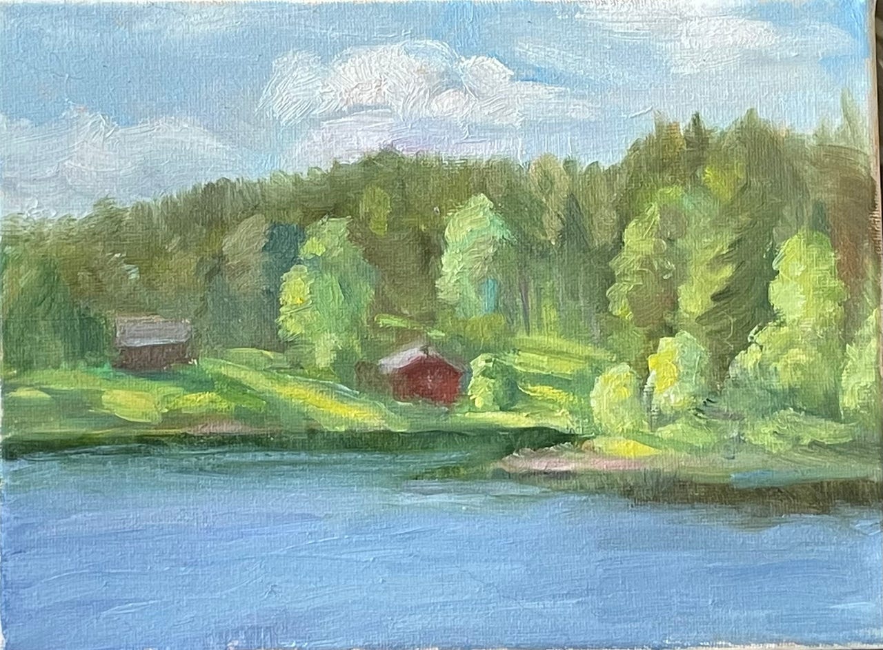 Pieni maisema 13x18 cm