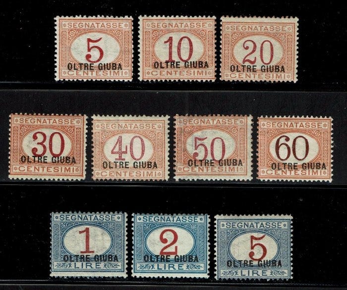 Italian Jubaland 1925 - Segnatasse MH - Sassone TX 1/10