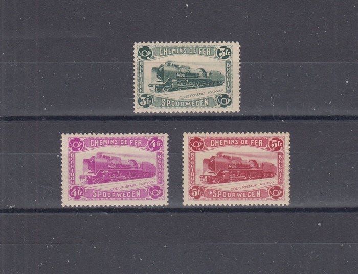 Belgia 1934 - rautatie - OBP : TR 175/177