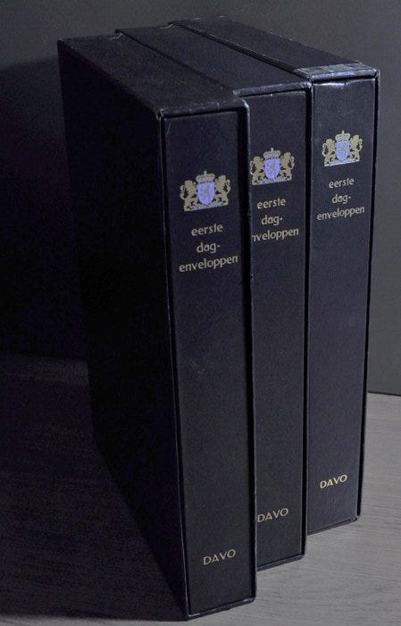 Lisävarusteet Alankomaat - 3 tyhjää luksus-DAVO-albumia kaseteill