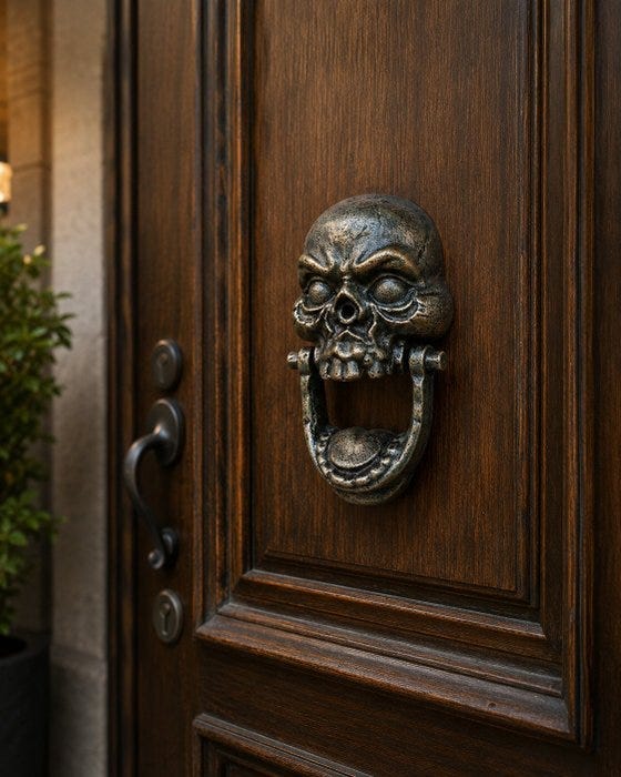 Oven koputin - Skull Door Knocker – Gothic Style - 2026