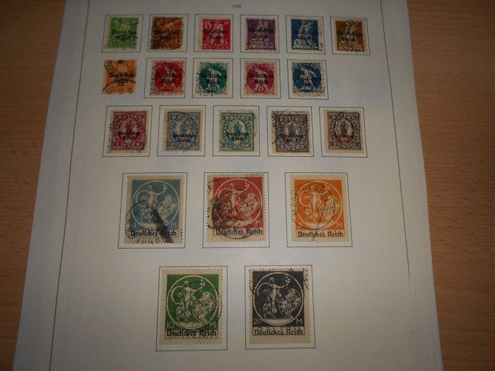 Saksan valtakunta 1875/1923 - Laaja kokoelma, jossa runsaasti Ger