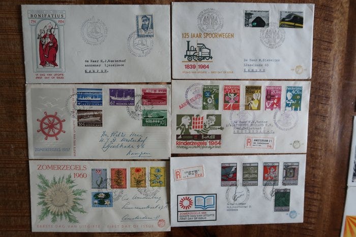 Alankomaat 1954/2003 - 94 levyvirhettä FDC:llä