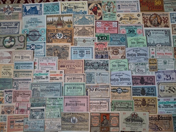 Saksa. - 100 Notgeldscheine - various dates ()