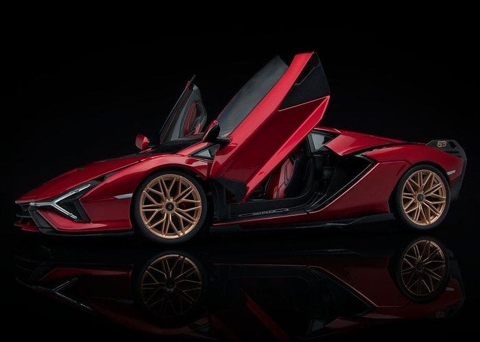 Bburago (Italian Design) 1:18 - Urheiluauton pienoismalli - Lambo
