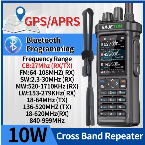 BAJETON BJ-9000 käsiradiopuhelin SSB HF RX, 6m,2m,70cm