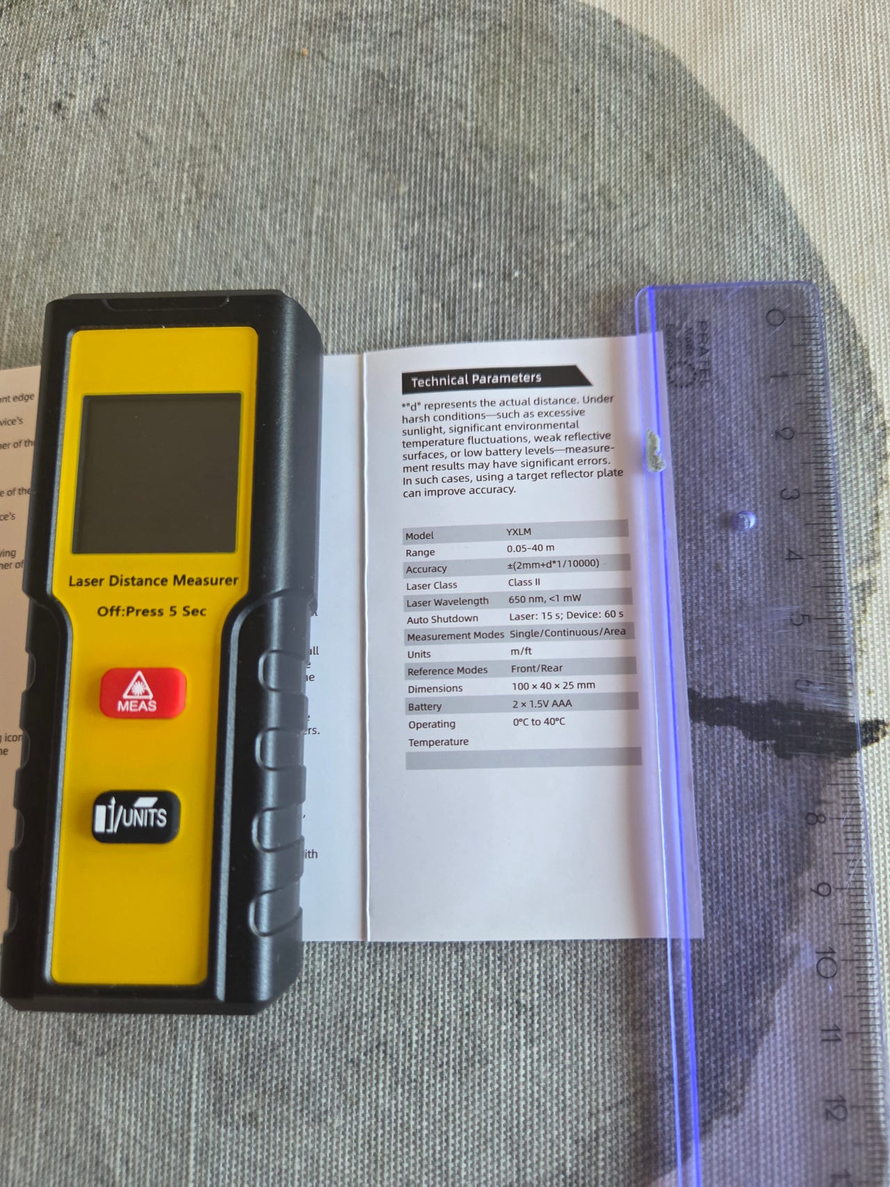 Laser-etäisyysmittari MS 40