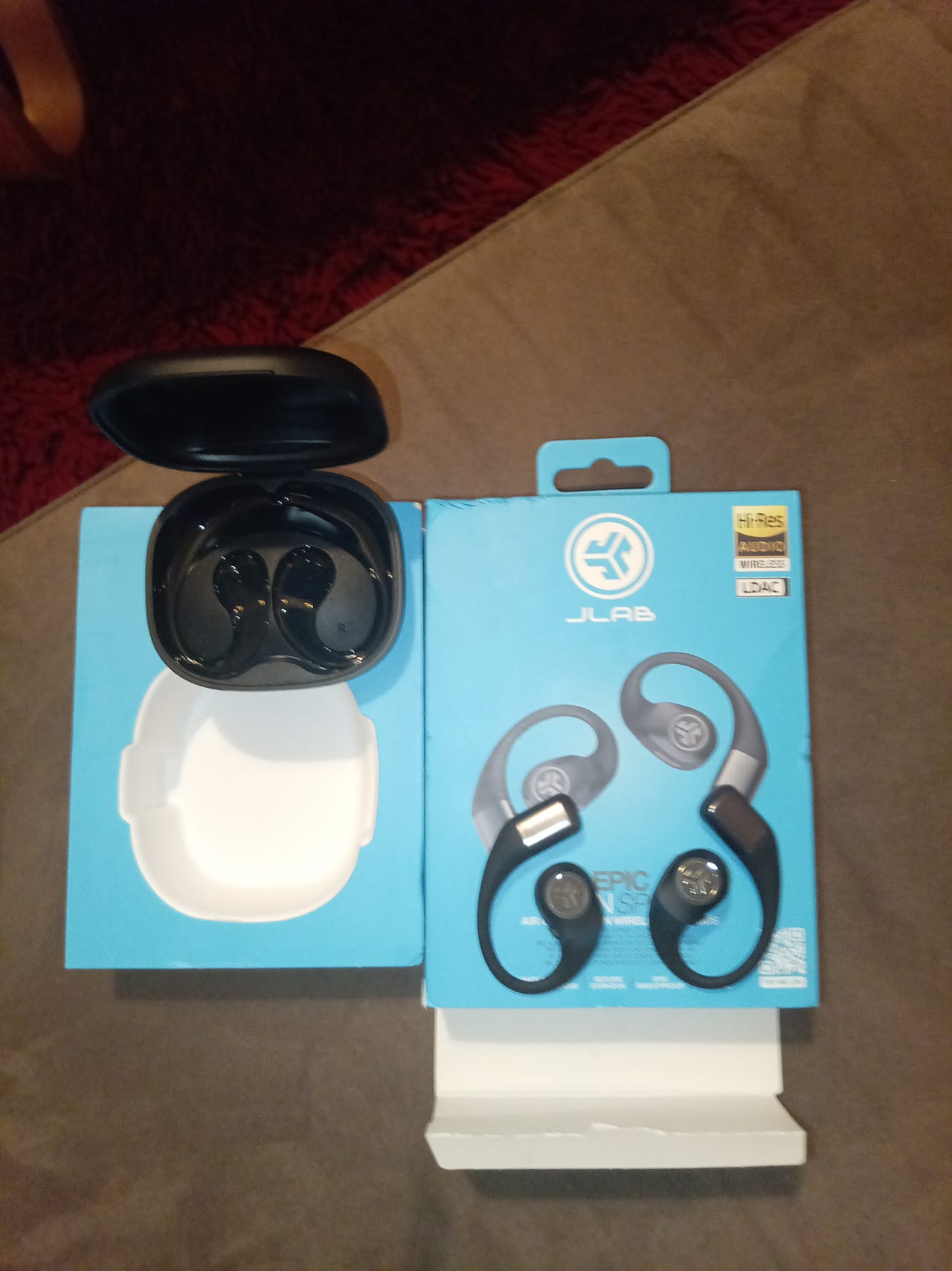 JLab Epic Open Sport True Wireless, musta
