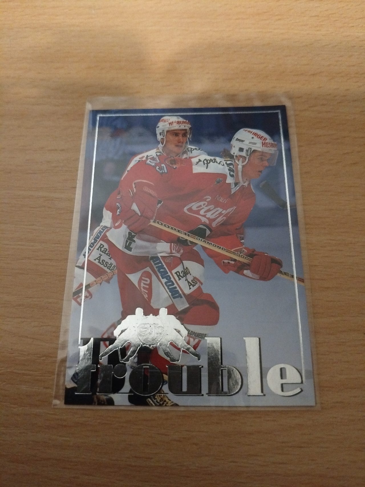 1995-96 SISU Double Trouble #3 Karri Kivi- Olli Kaski Ässät