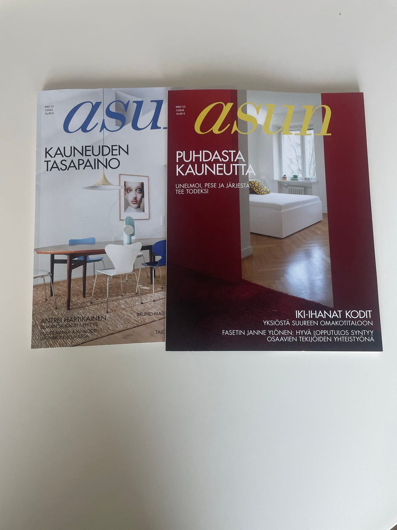 Asun sisustuslehdet 2 kpl