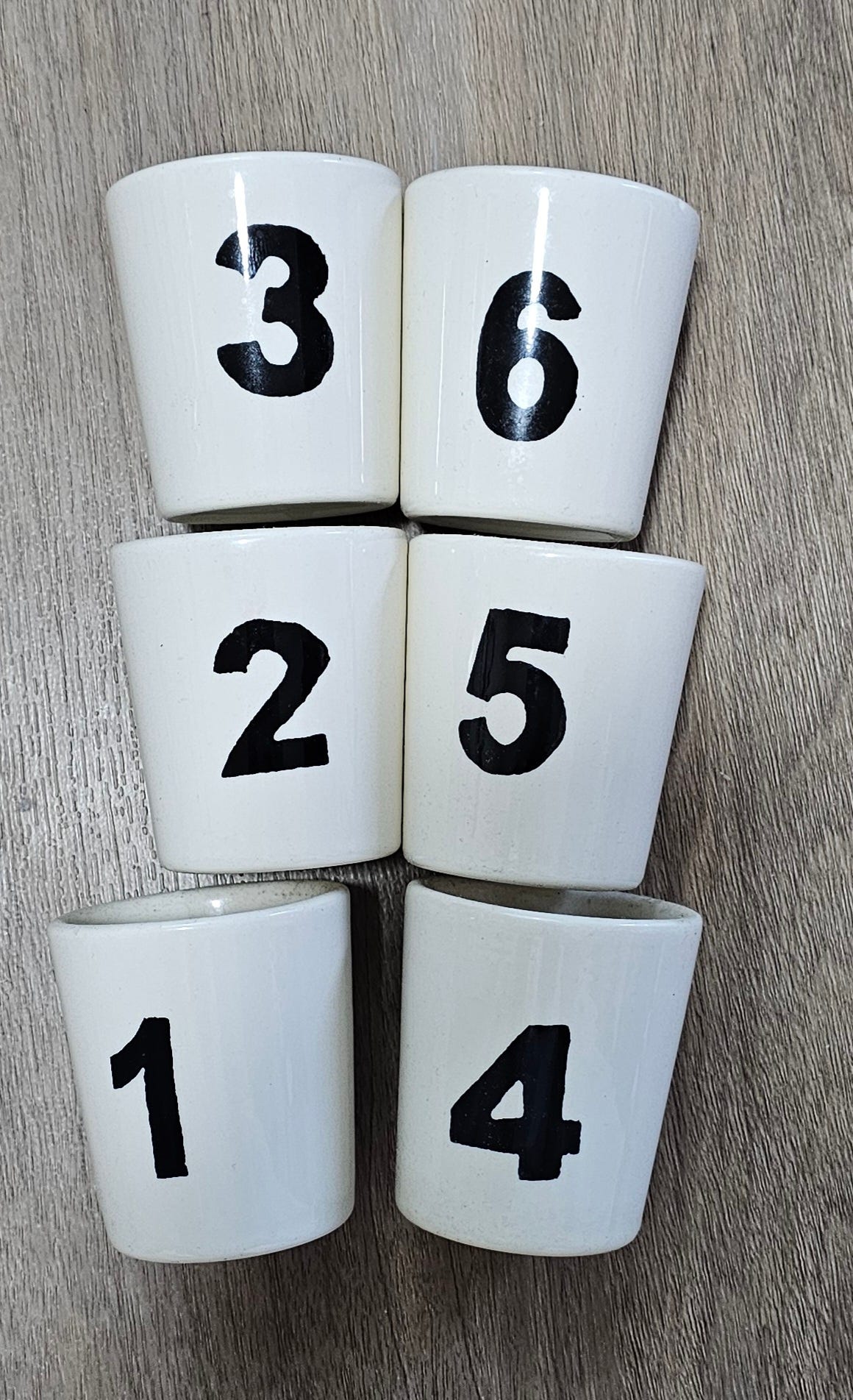 koriste mukit numero, 6kpl sarja