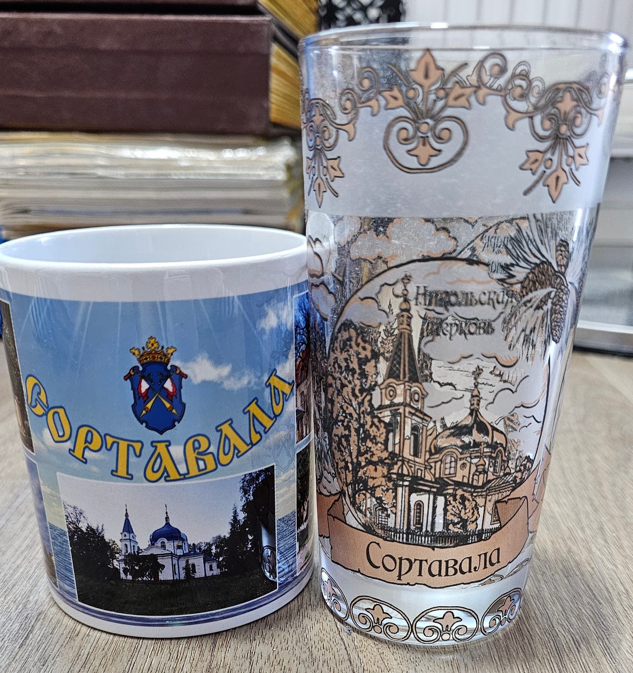 Sortavala muki ja juomalasi