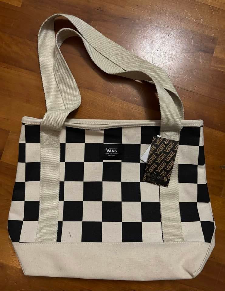 Vans kangaskassi ruutukuosilla