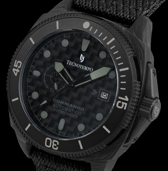 Tecnotempo - Commando - Forged Carbon & Titanium - Automatic -