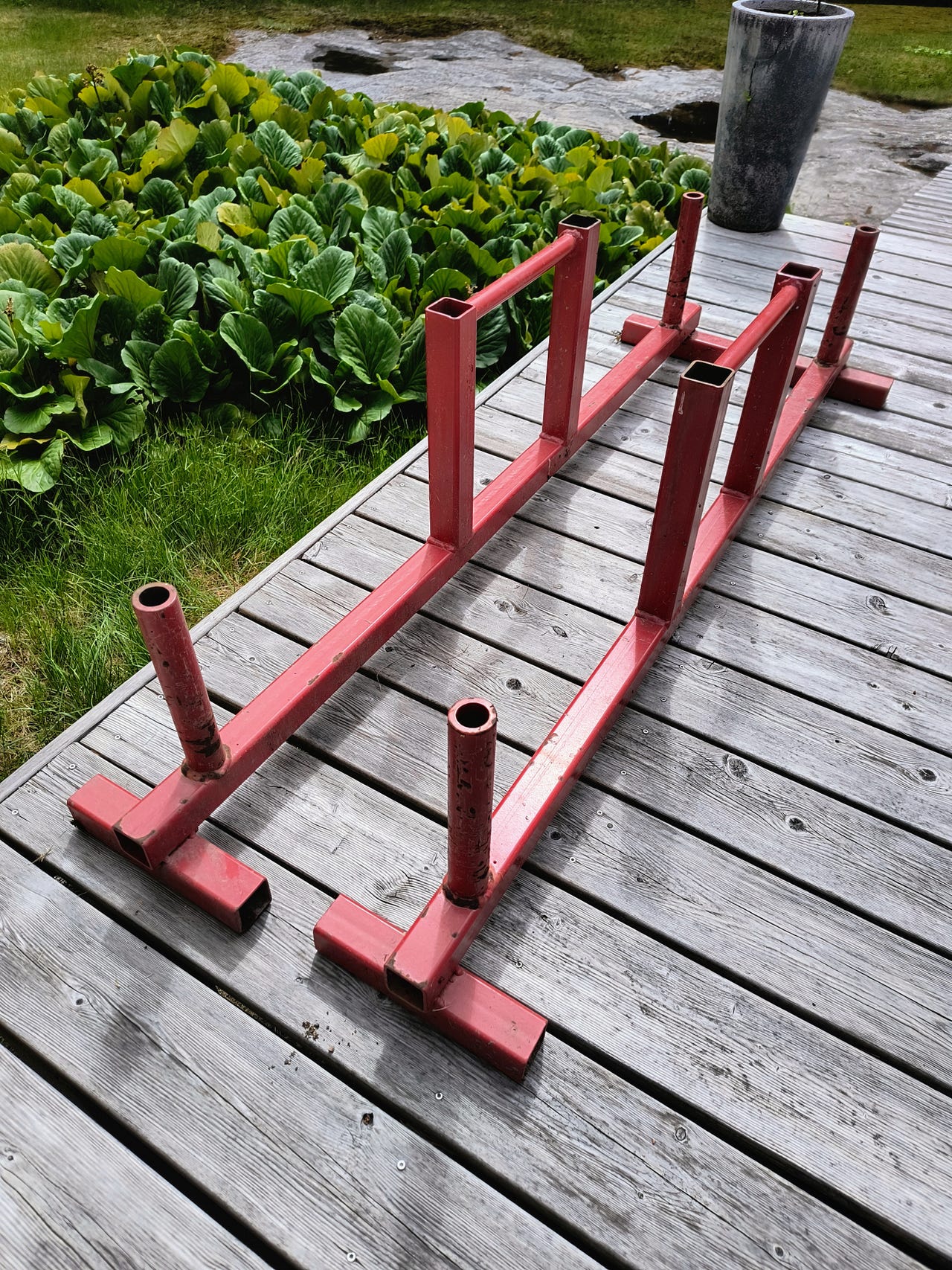 Farmarikävely raudat levypainoille