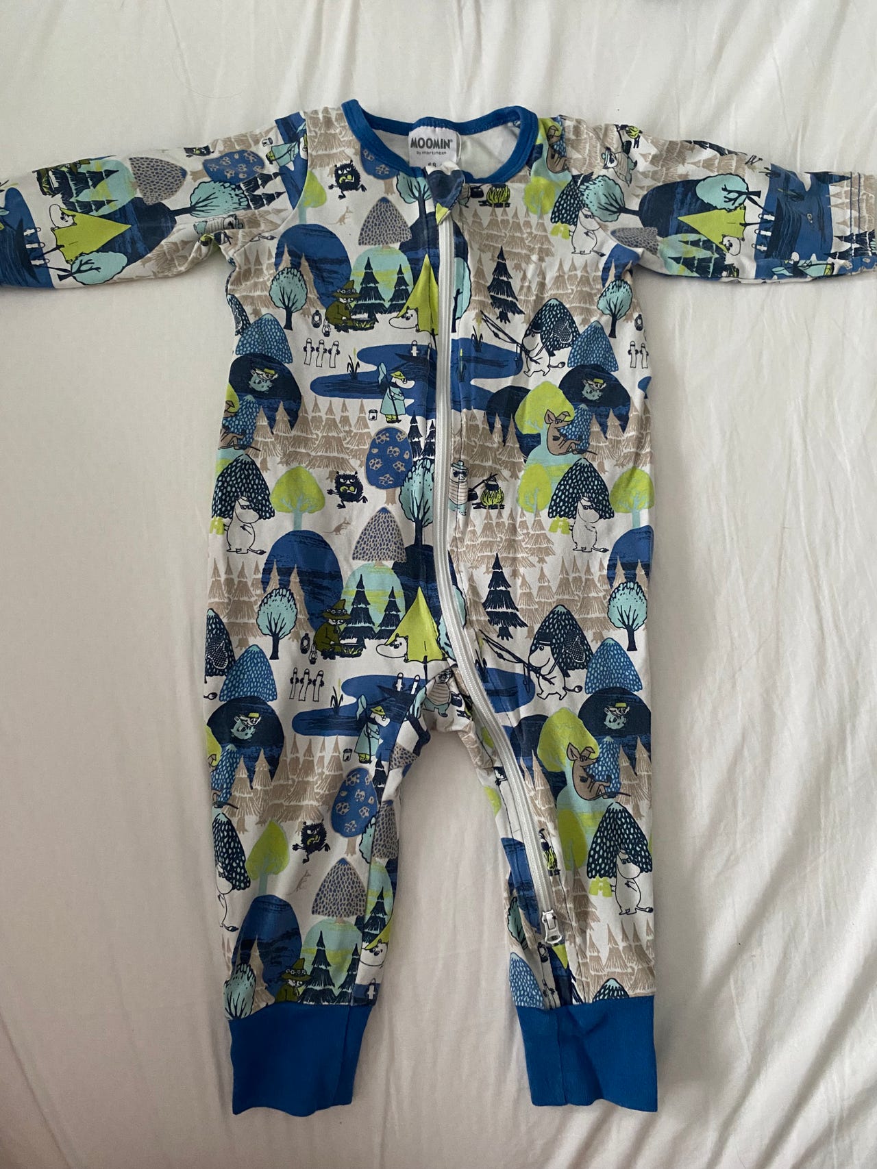 Moomin vauvan potkupuku koko 68 kirjava unisex