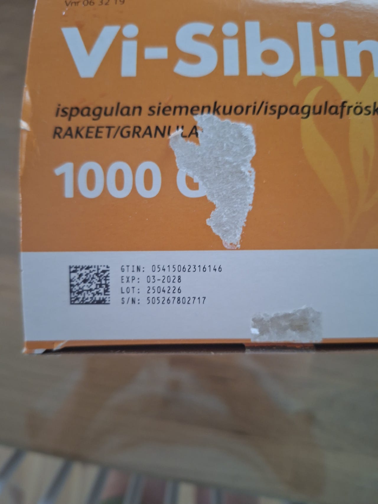 Vi-siblin 1000g avaamaton pakkaus