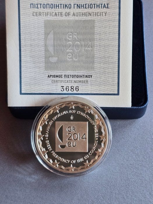 Kreikka. 10 Euro 2014 Greek Presidency of the Council of the Eur