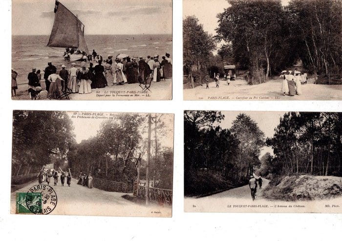 Ranska - Erä nro 2 / 80 upeaa keräilykorttia - Le Touquet-Paris-P