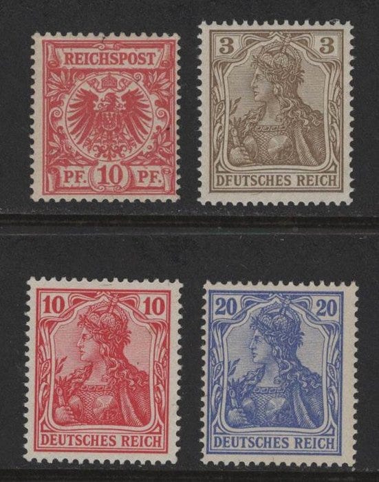Saksan valtakunta 1889/1902 - Saksa ja Kruunu/Kotka, neljä **
