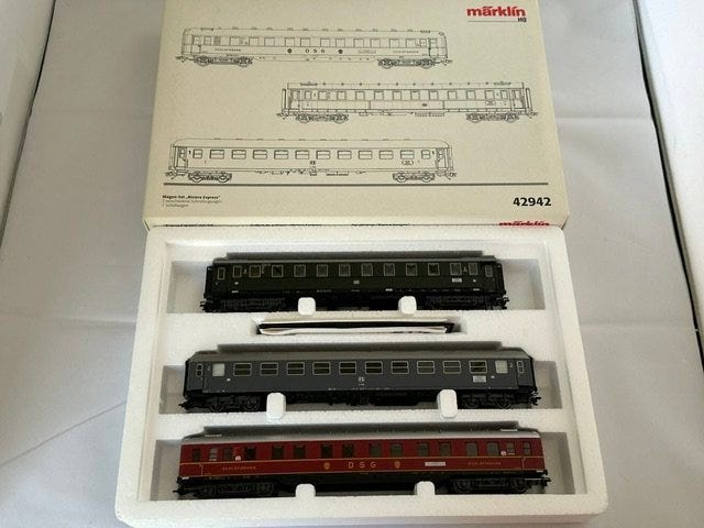 Märklin H0 - 42942 - Pienoisjunaradan matkustajavaunusetti (1) -