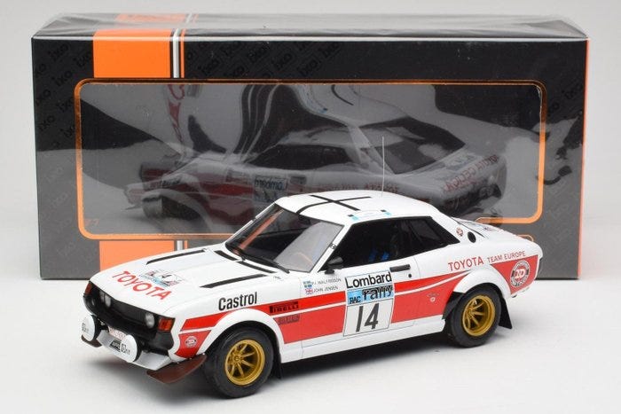IXO Models 1:18 - Kilpa-auton pienoismalli - Toyota Celica 2000 G