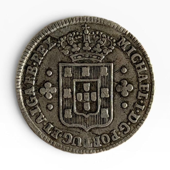Portugali. D. Miguel I (1828-1834). 3 Vinténs (60 Reis) ()