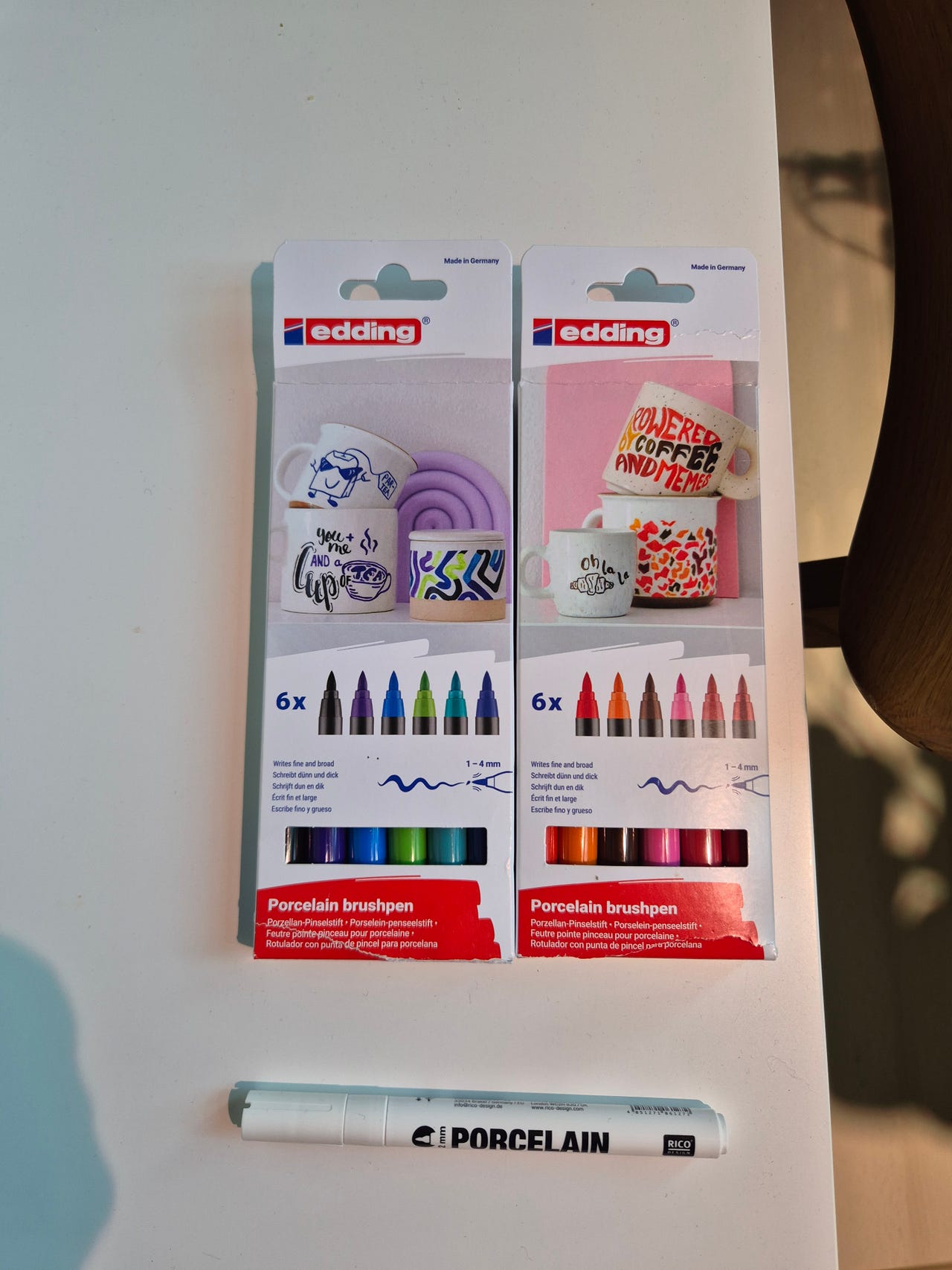 Posliinitussit Edding & Rico Design