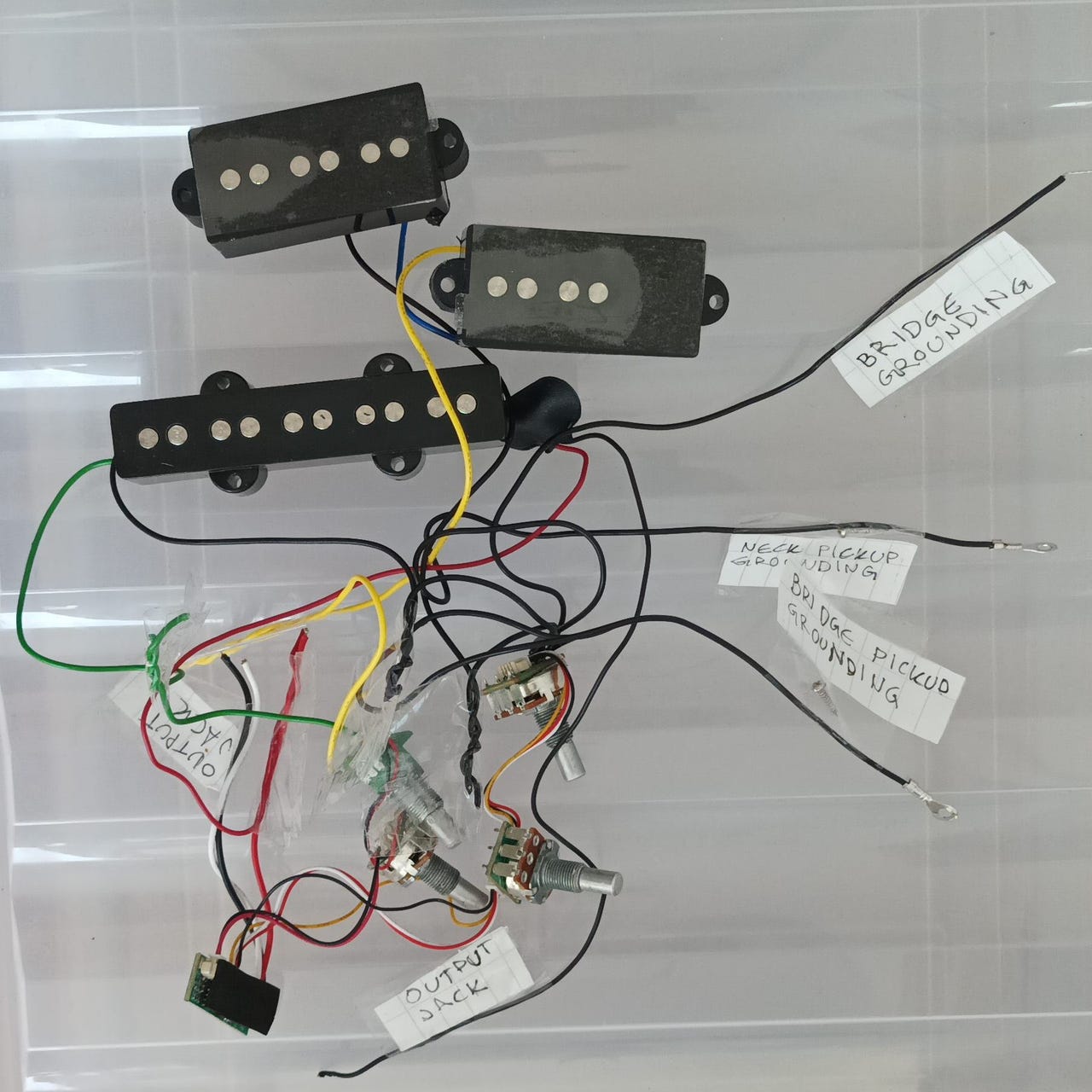 5-kielisen basson P J pickup setti (Ibanez SRMD205)
