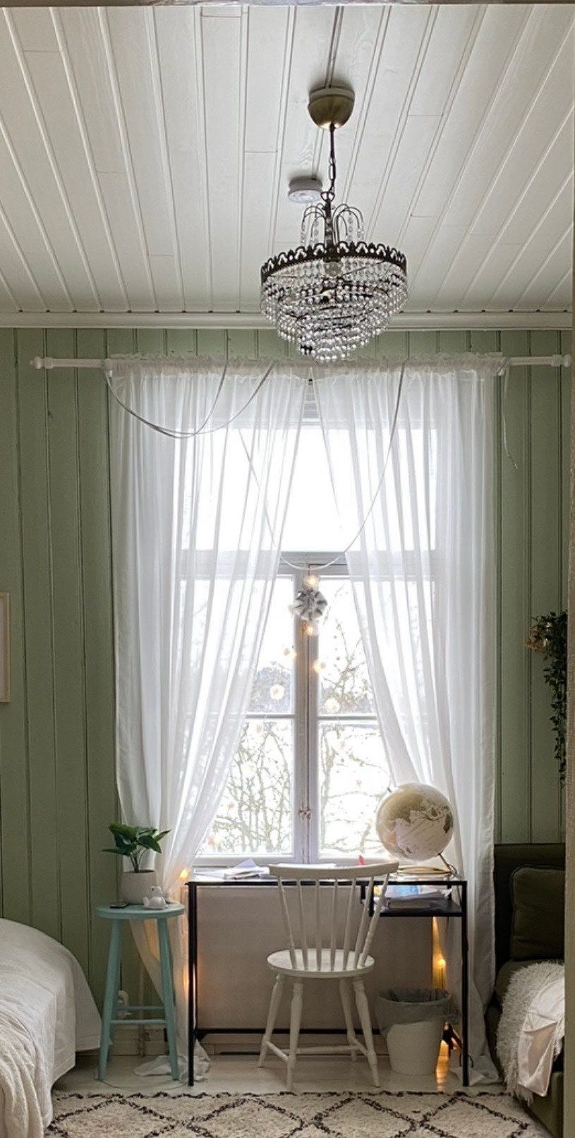 IKEA valkoiset verhot