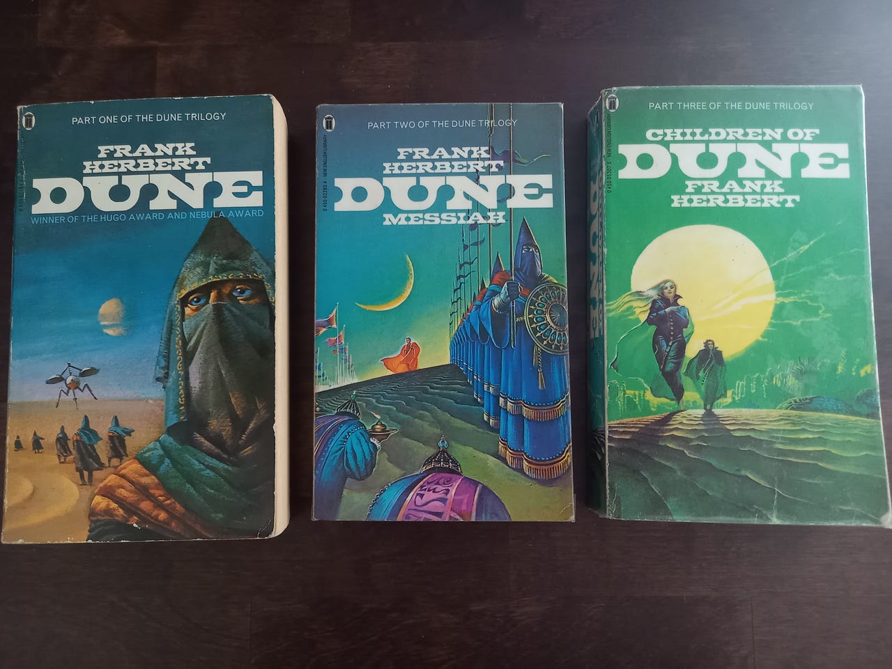 Frank Herbert Dune sarjan osat 1-3 englanniksi