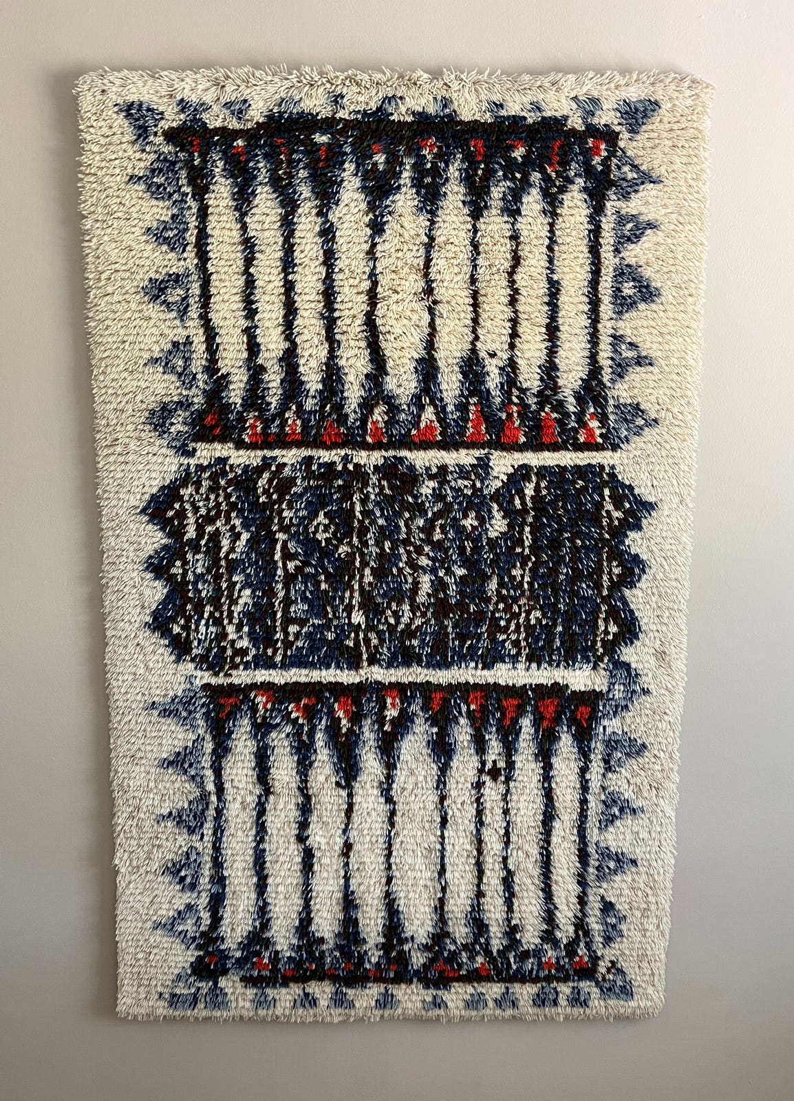 Ryijy, Helmikuu, design Aini Suomi, priimakuntoinen 171x106