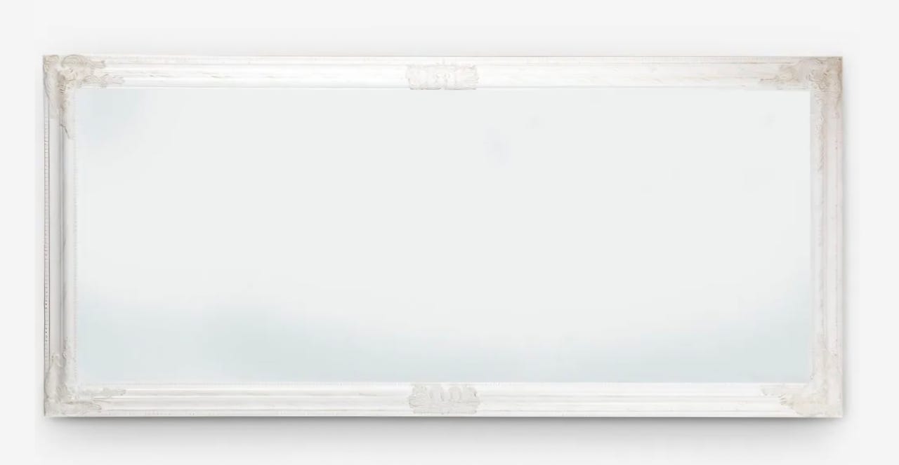 Peili, 162 x 72 valkoinen kehys